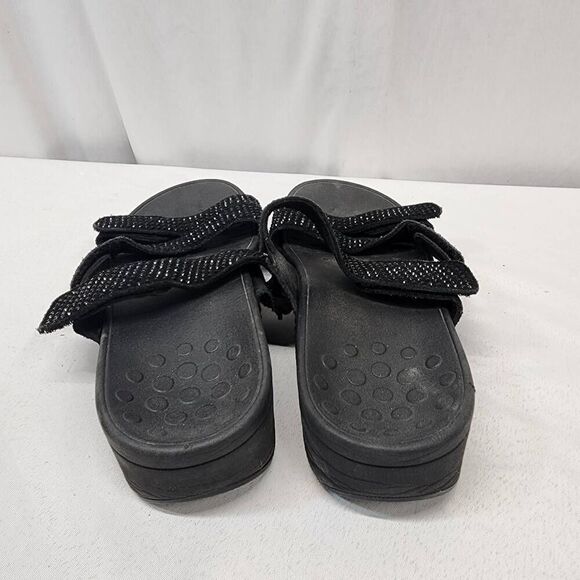 Vionic Women's 11 Pacific Alexis Suede Embellished Wedge Sandals Slides - Picture 3 of 7